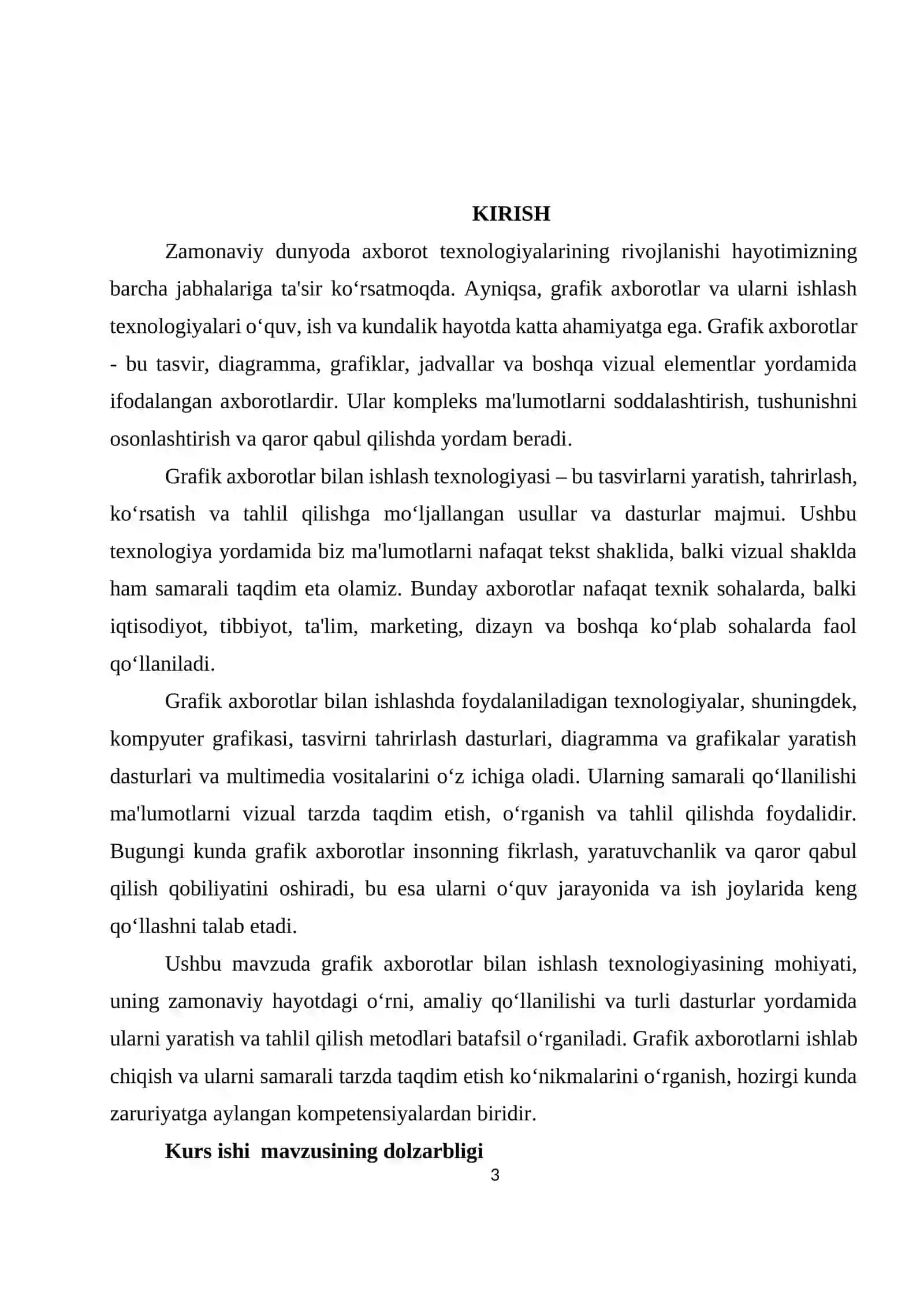 Grafik dasturlar yordamida vizual loyihalar yaratish 3