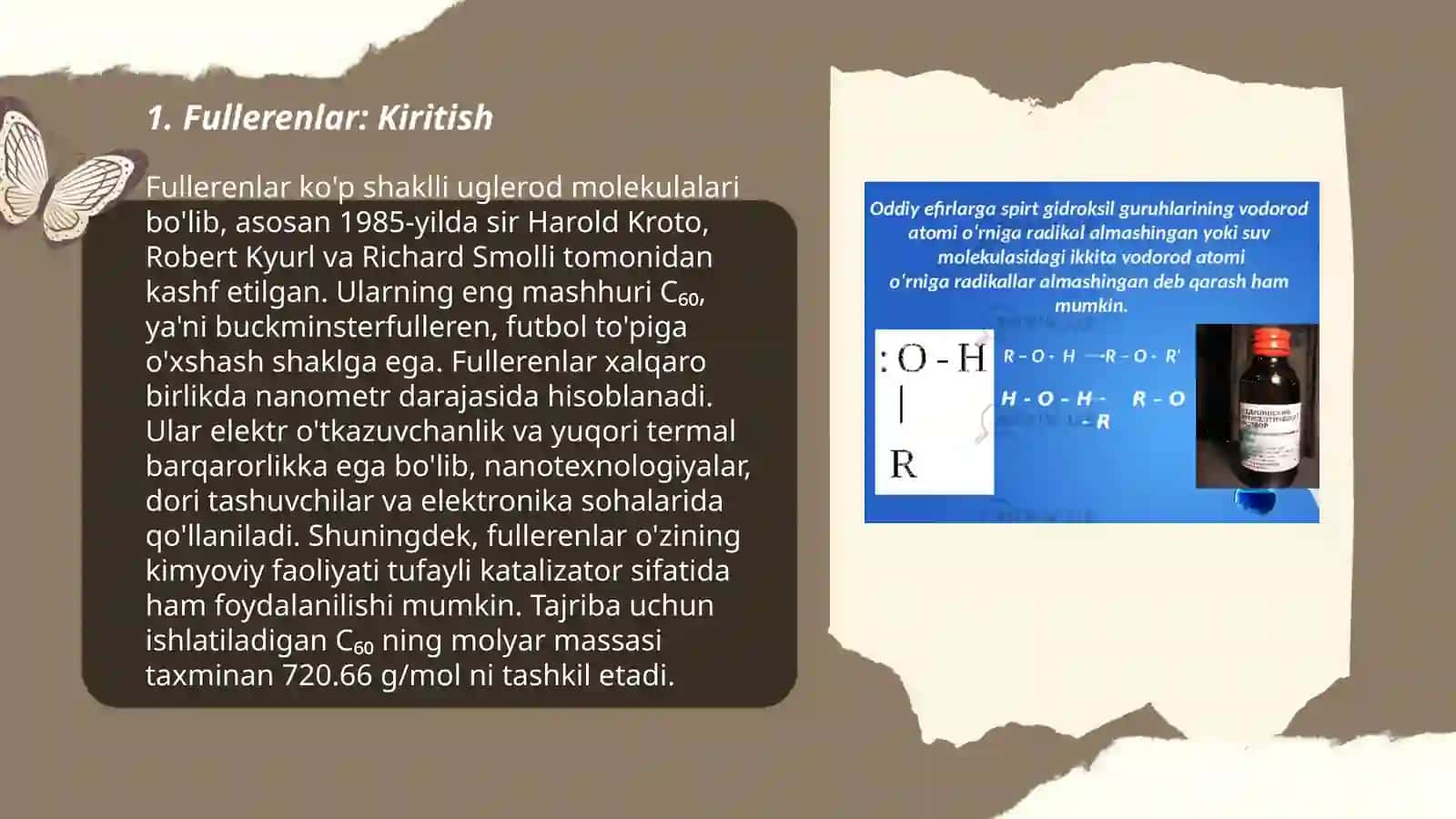 Fullerenning metalli hosilalari, xossalari va tuzulishi 3