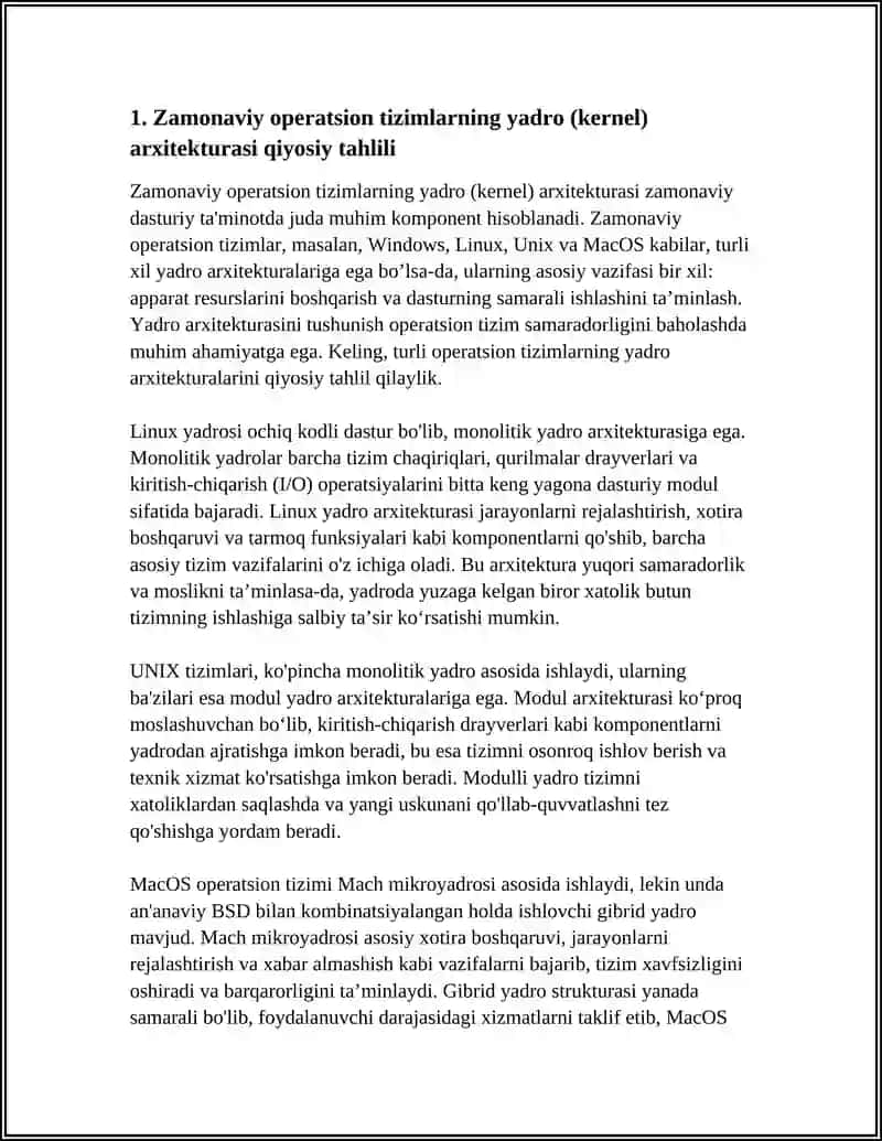 ZAMONAVIY OPERATSION TIZIMLARNING QIYOSIY TAHLILI 3