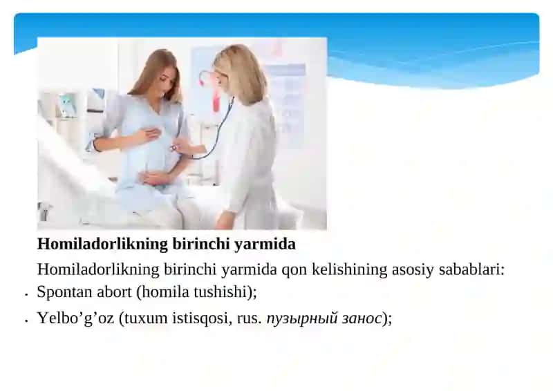 Homiladorlikda qon kelishi 3