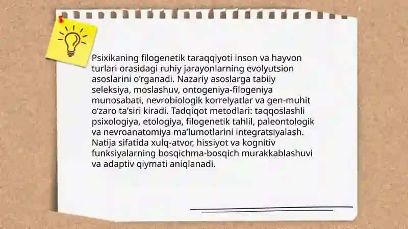 Psixikaning filogenetik taraqqiyoti 3