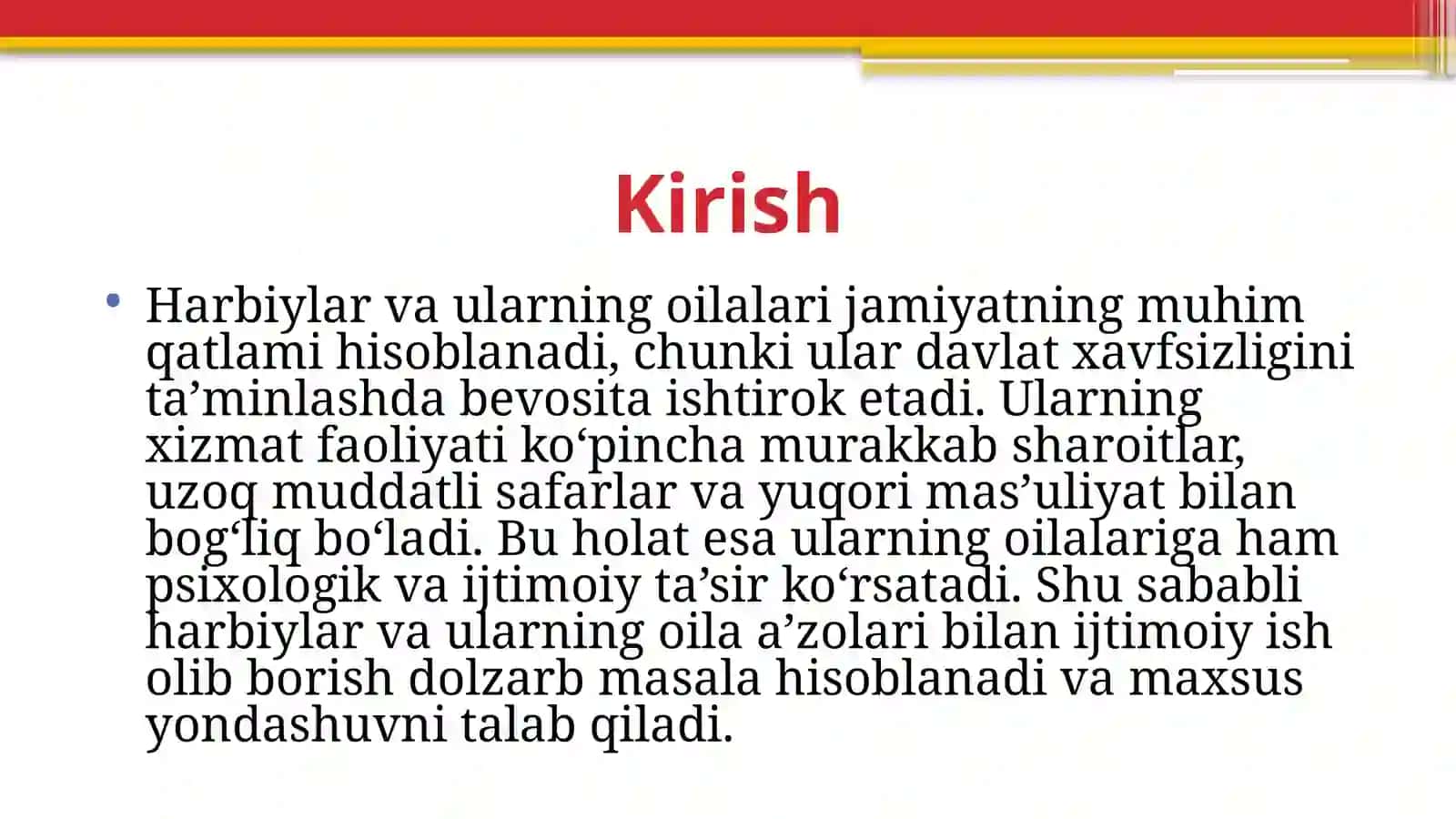 Harbiylar va ularning oilalari bilan ijtimoiy ish 3