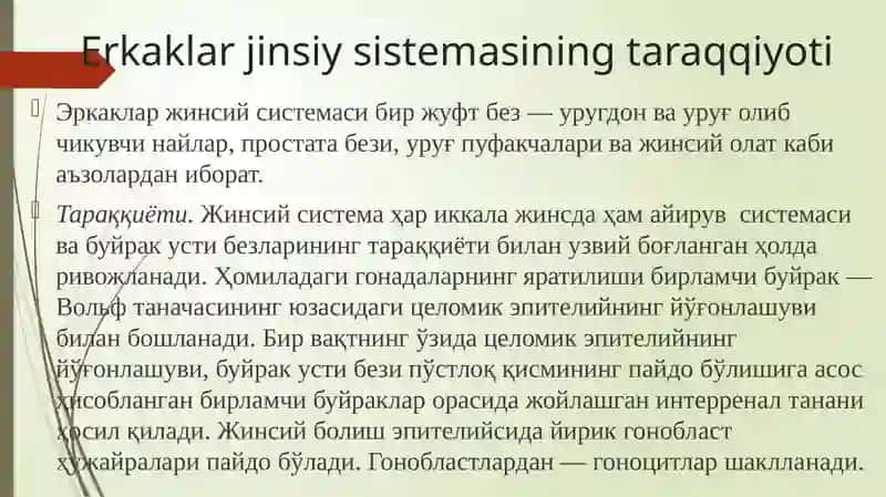 ERKAKLAR REPRODUKTIV SISTEMASI 3
