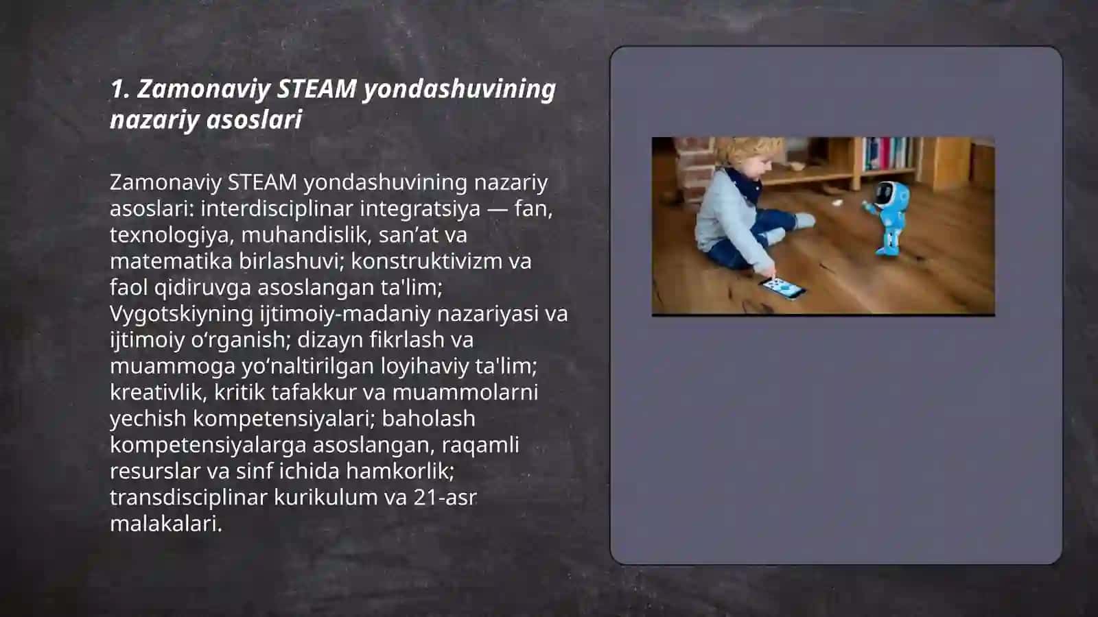 Zamonaviy STEAM yondashuv davr talabi 3