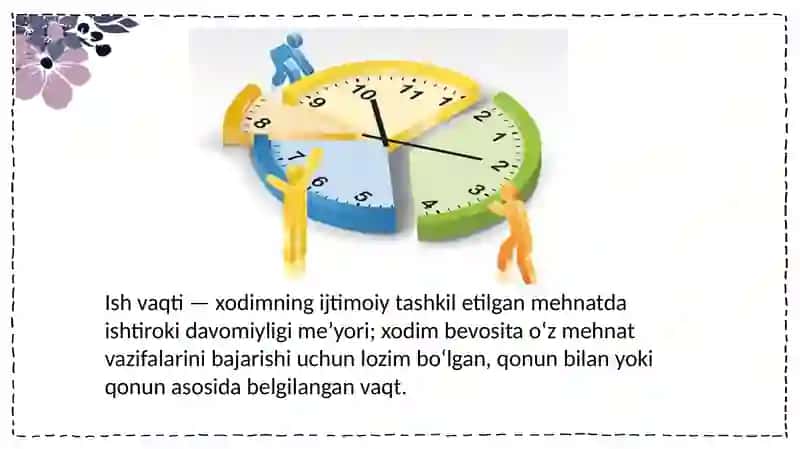 Ish vaqti rejimi 3