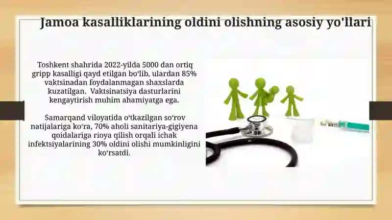 Jamoada kasalliklarni oldini olish va aholi salomatligini yaxshilash 3