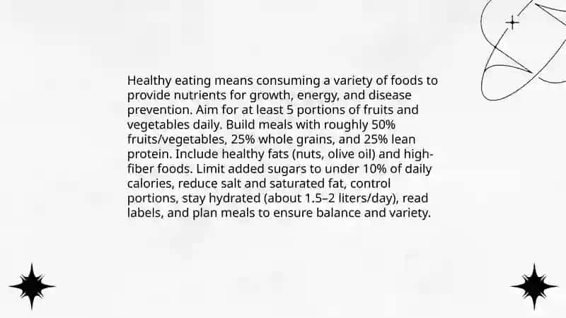Keeping healthy 3