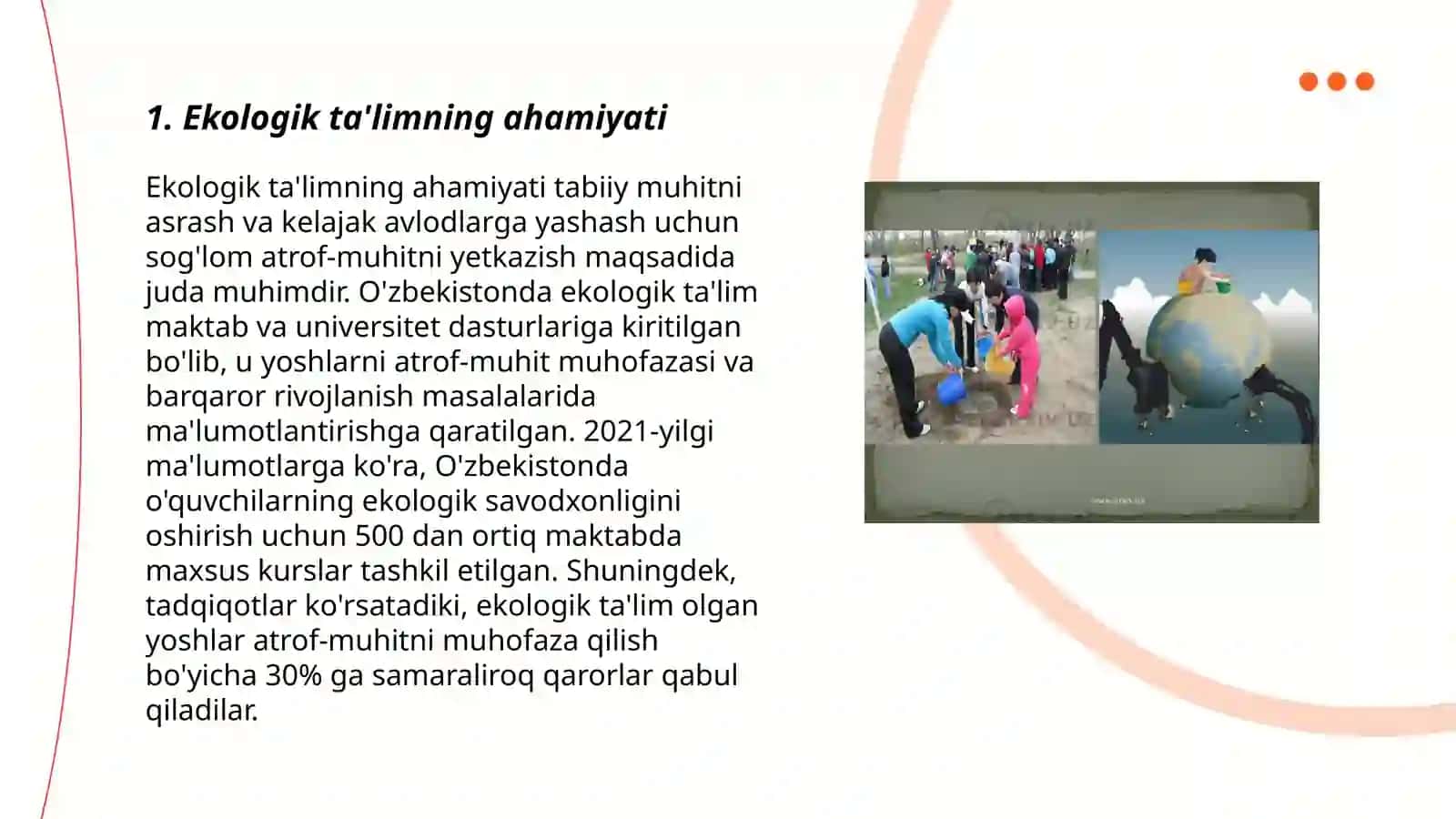 Ekologik tarbiya 3