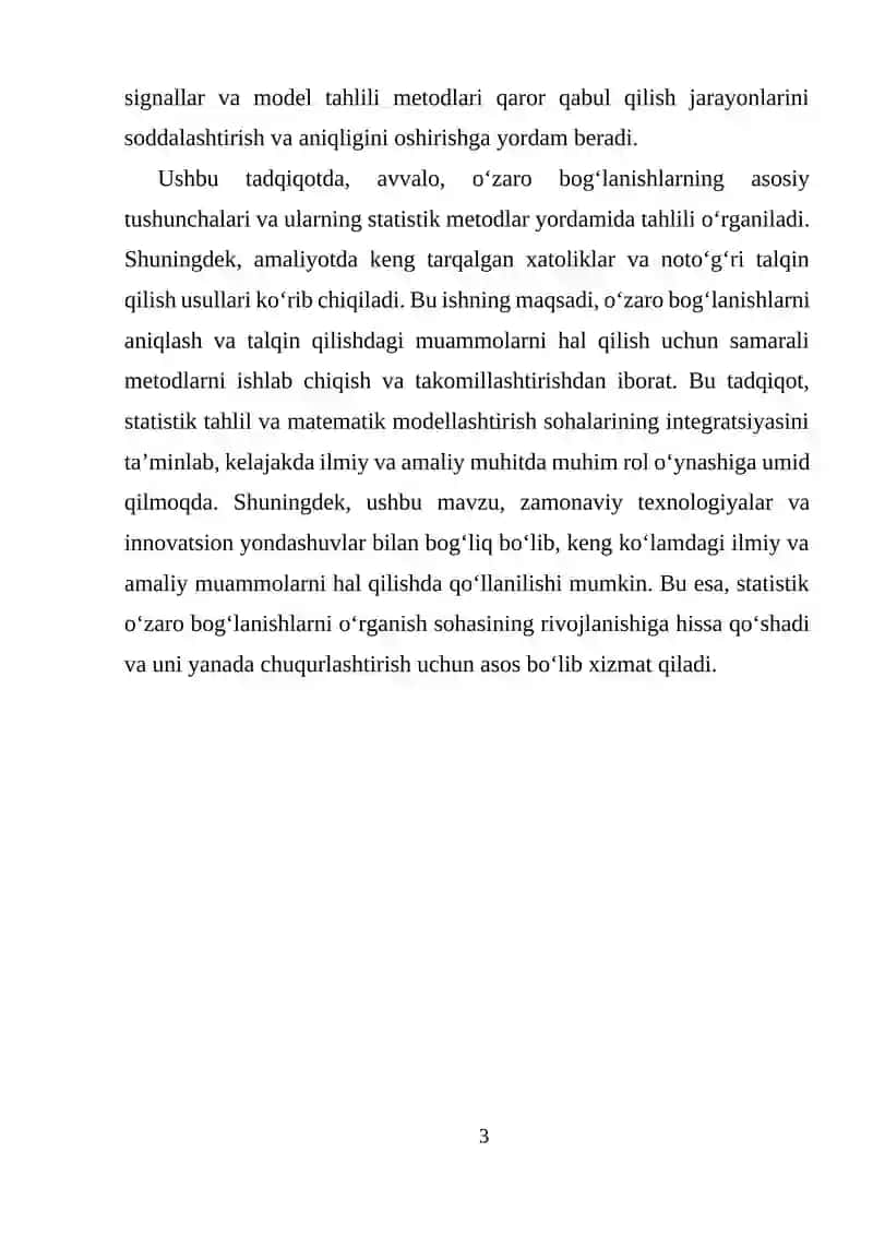 O‘zaro bog‘lanishlarni statistik o‘rganish 3