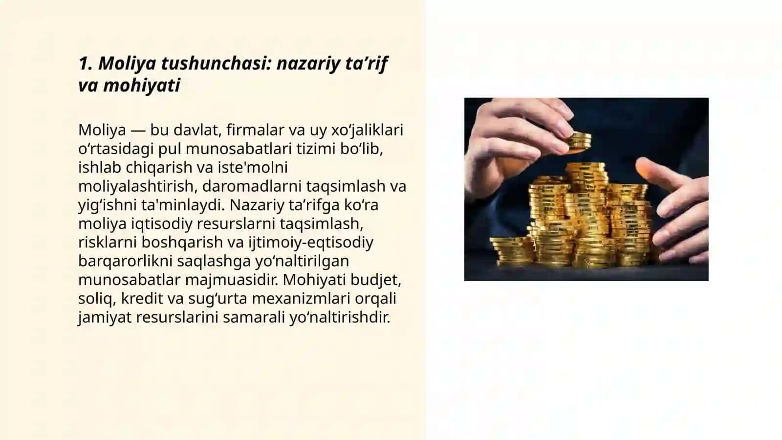 Moliya tushunchasi va mohiyati 3