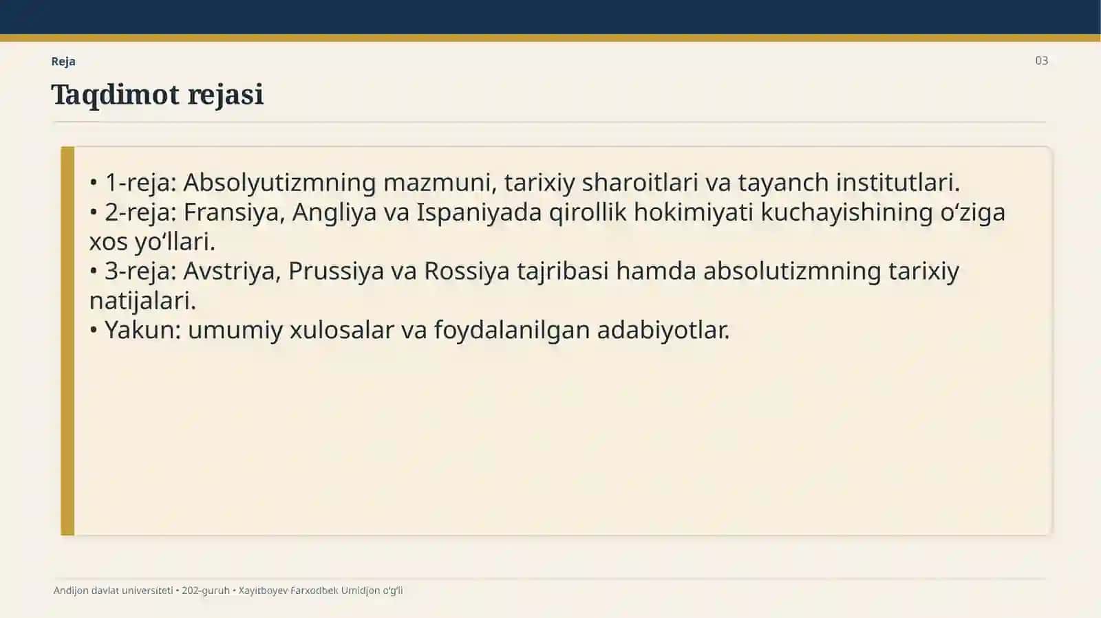 XVI–XVIII asrlarda qirollik hokimiyatining kuchayishi. Absolyutizm 3