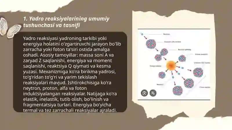 Yadro reaksiyalari va ularga oid mashqlar 3