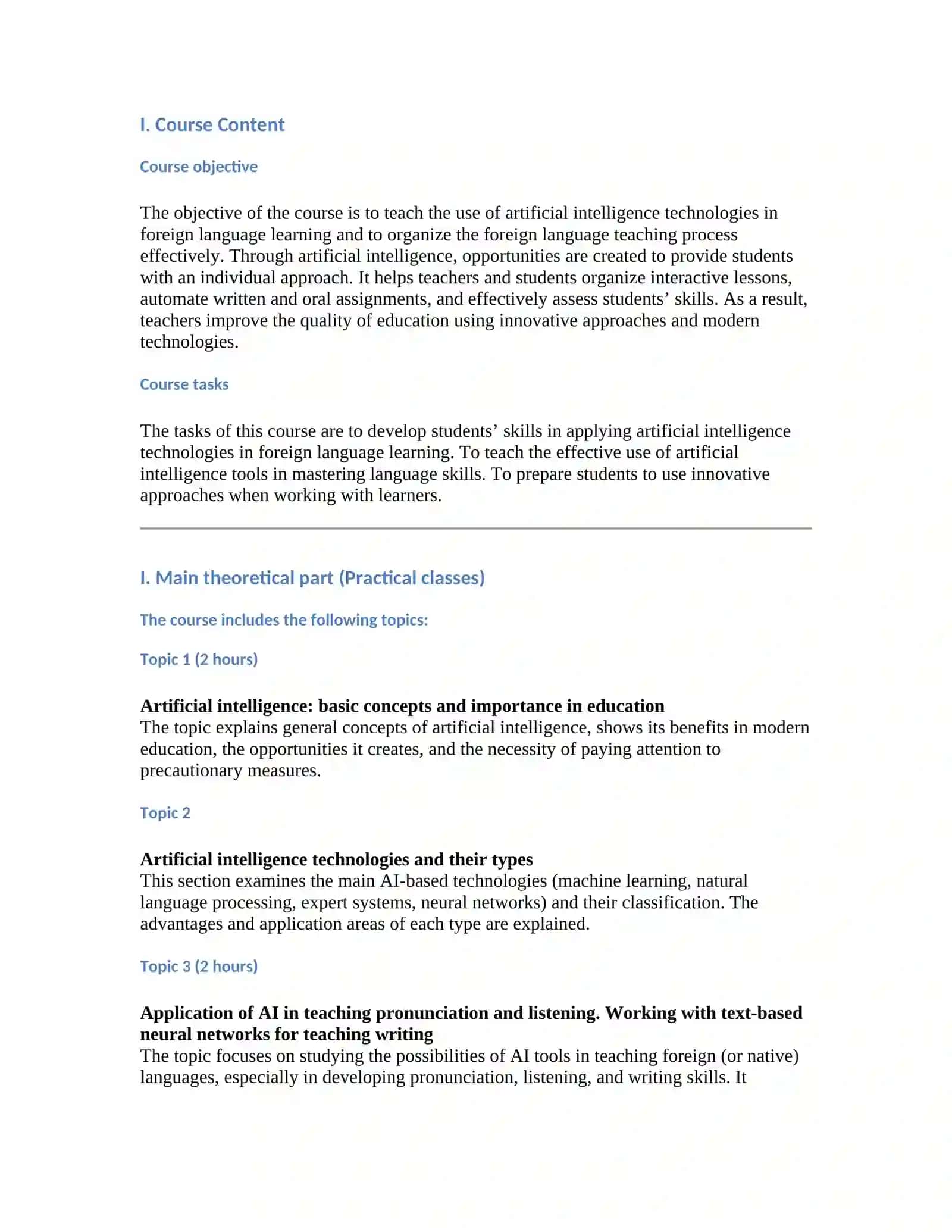 Use of Artificial Intelligence in Foreign Language Teaching 3
