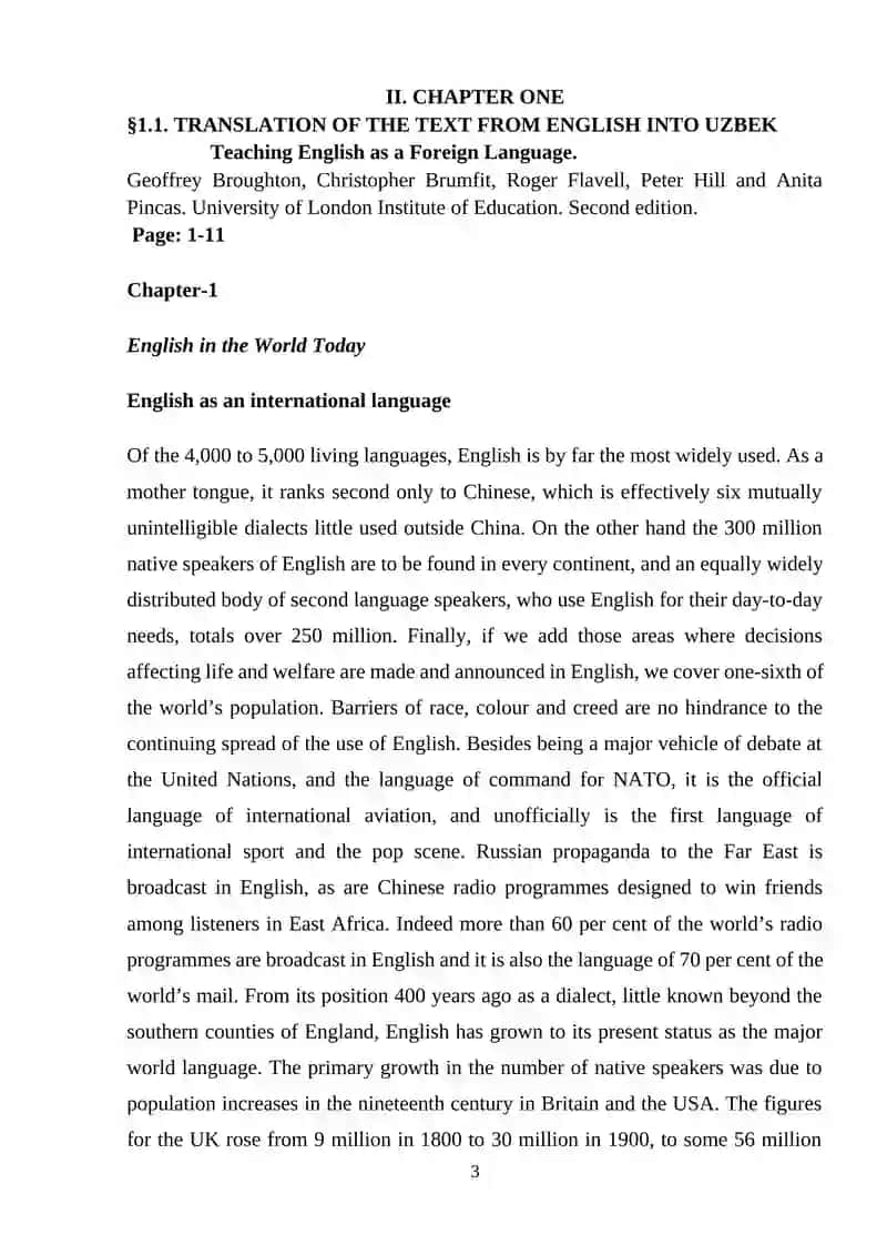 Teaching English language as a foreign language today 3