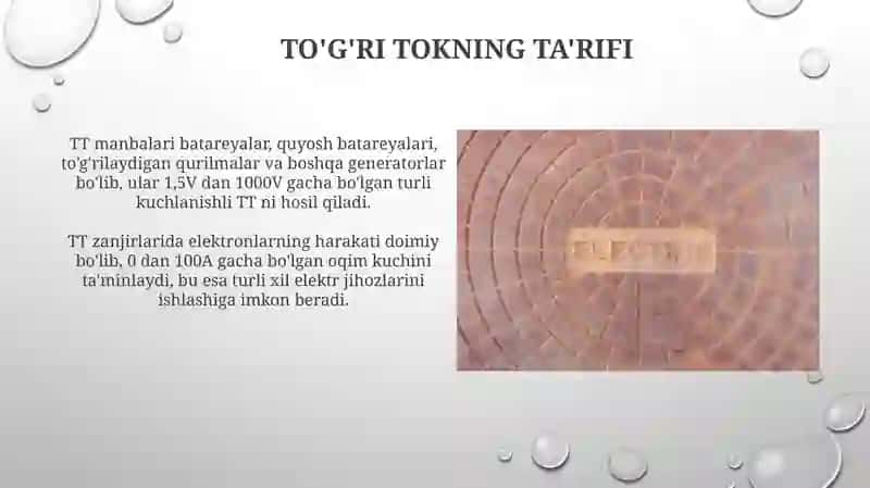 Doimiy Tokning Ta'rifi 3