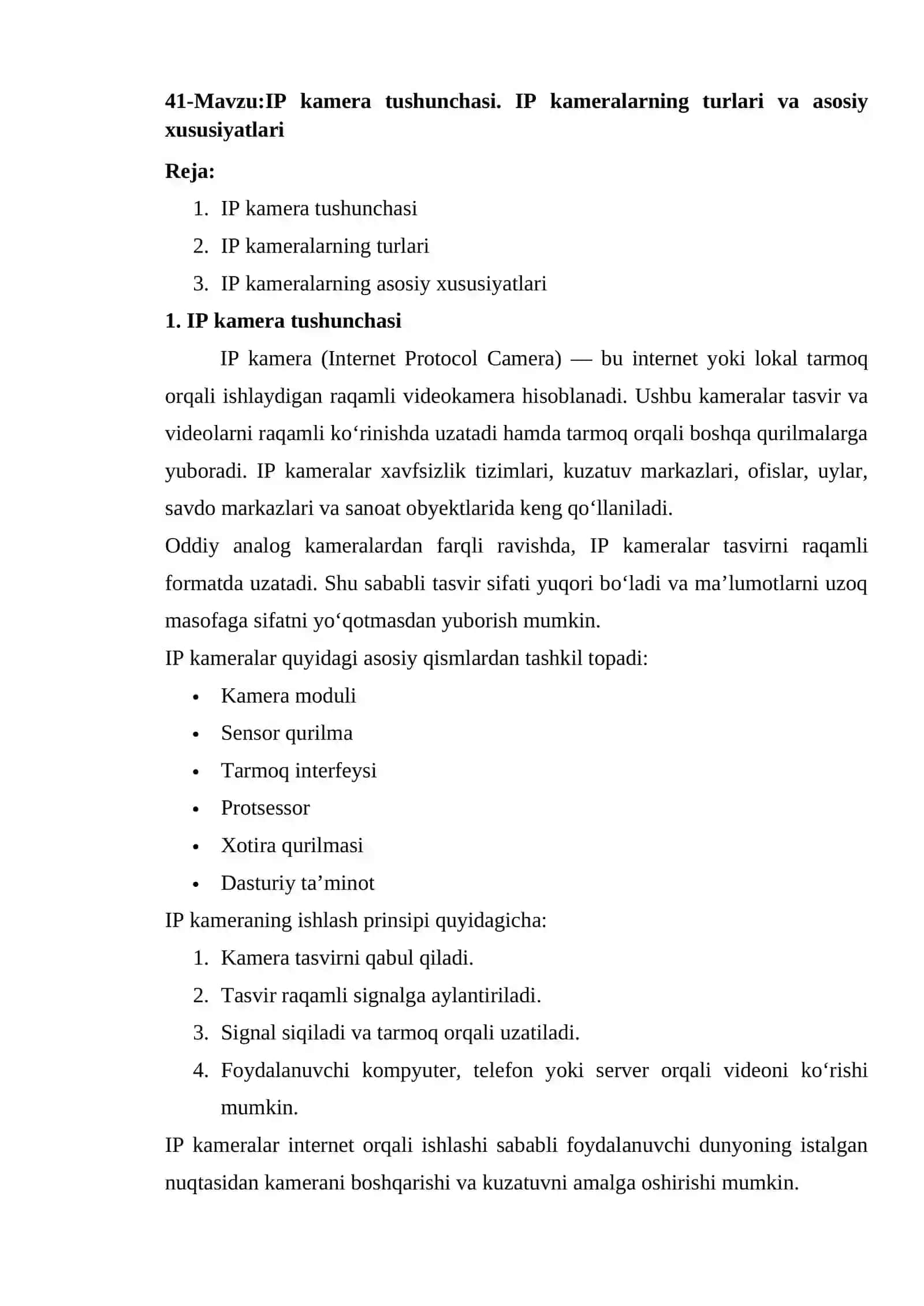 IP kamera tushunchasi 3