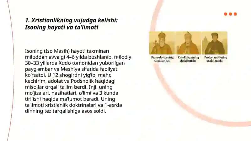 Xristianlik dinining vujudga kelishi tarixi 3