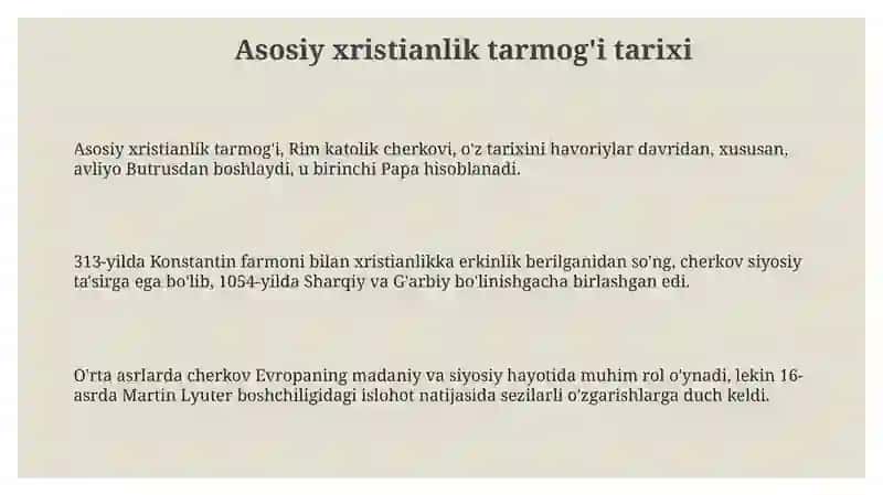 Xiristiyanlikning asosiy oyati 3