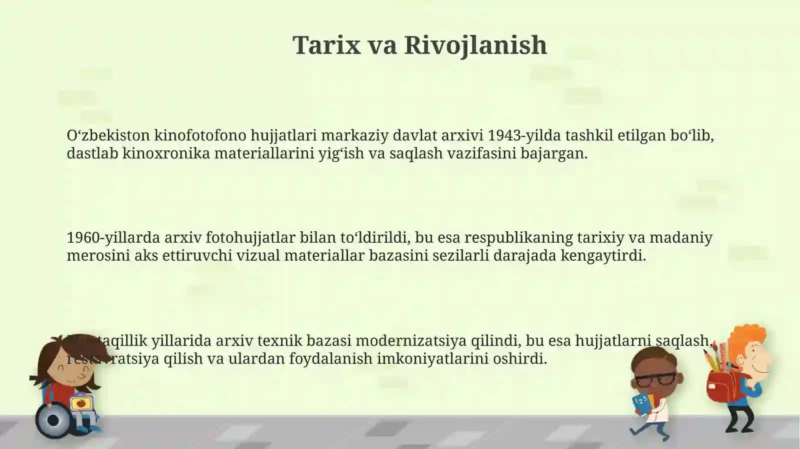 Õzbekiston kinofotofon hujjatlari Milliya arxivi 3