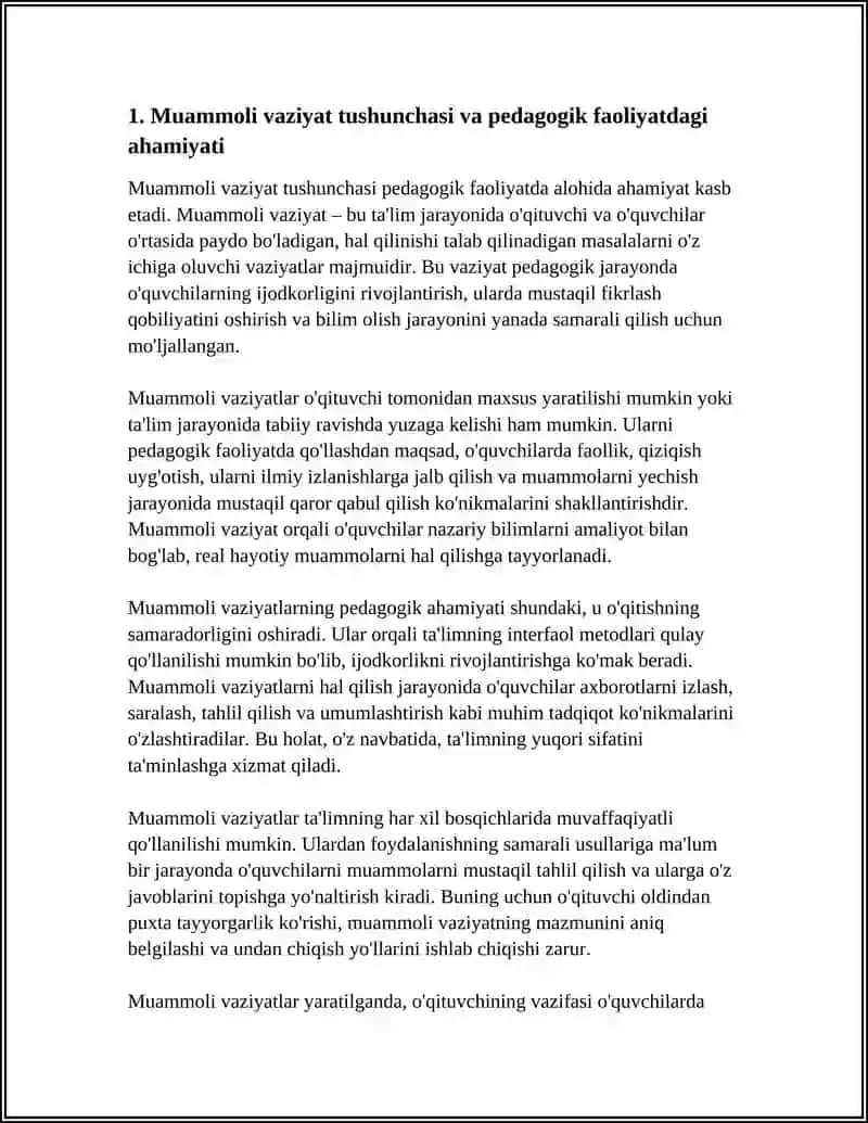 PEDAGOGIK FAOLIYATDA MUAMMOLI VAZIYAT 3