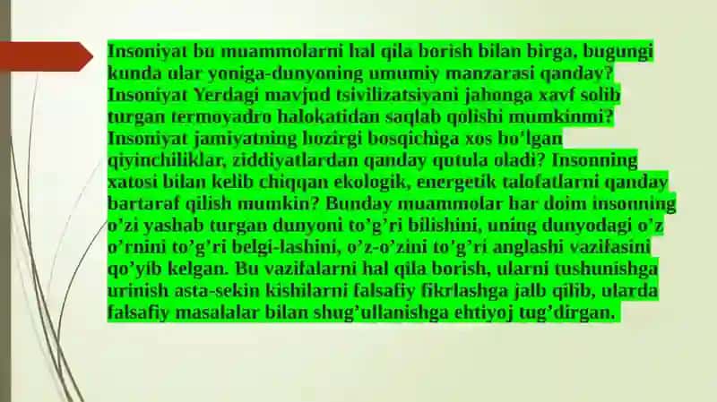 Falsafaning jamiyatdagi ahamiyati 3