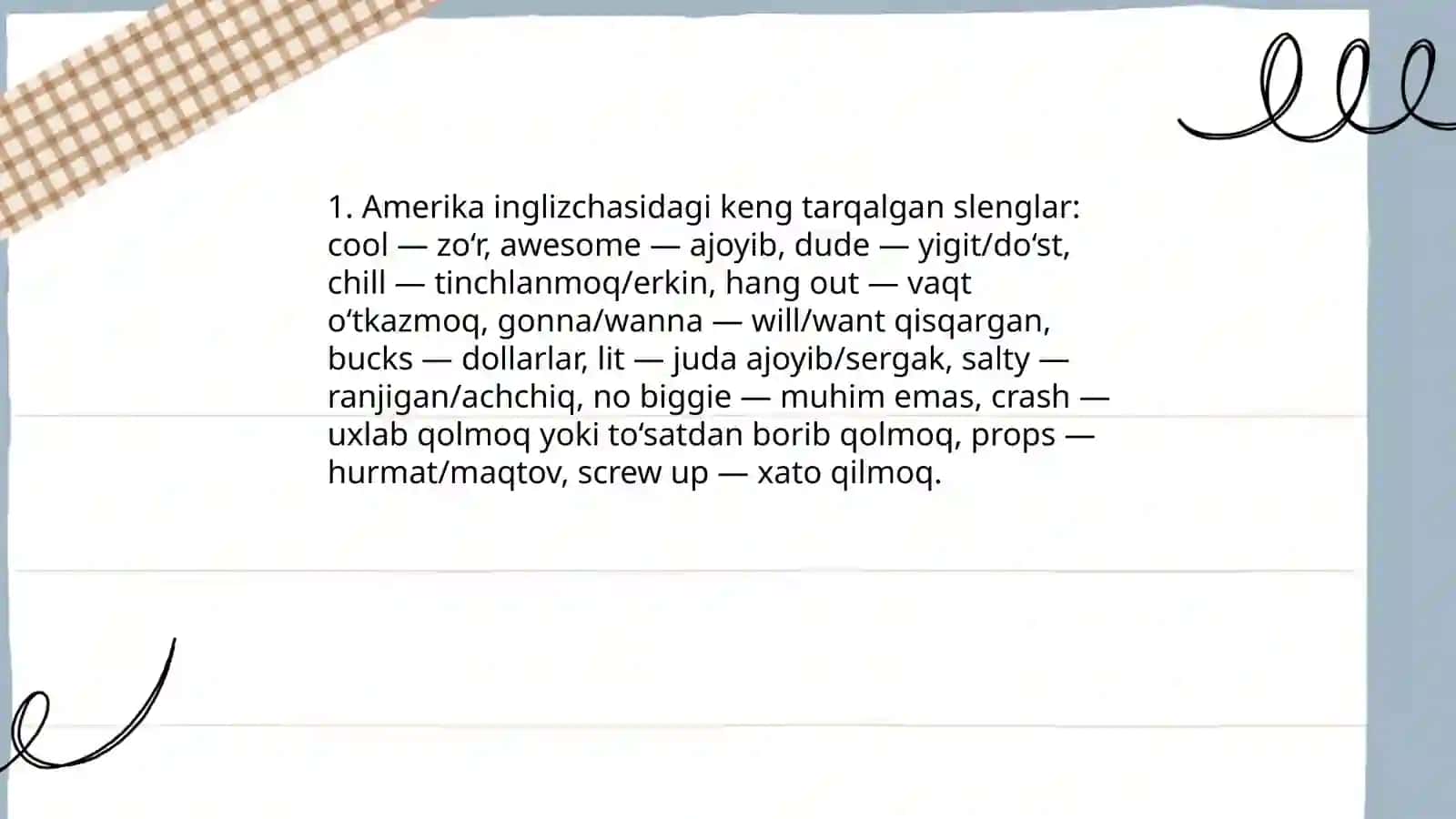 Slangs in english 3