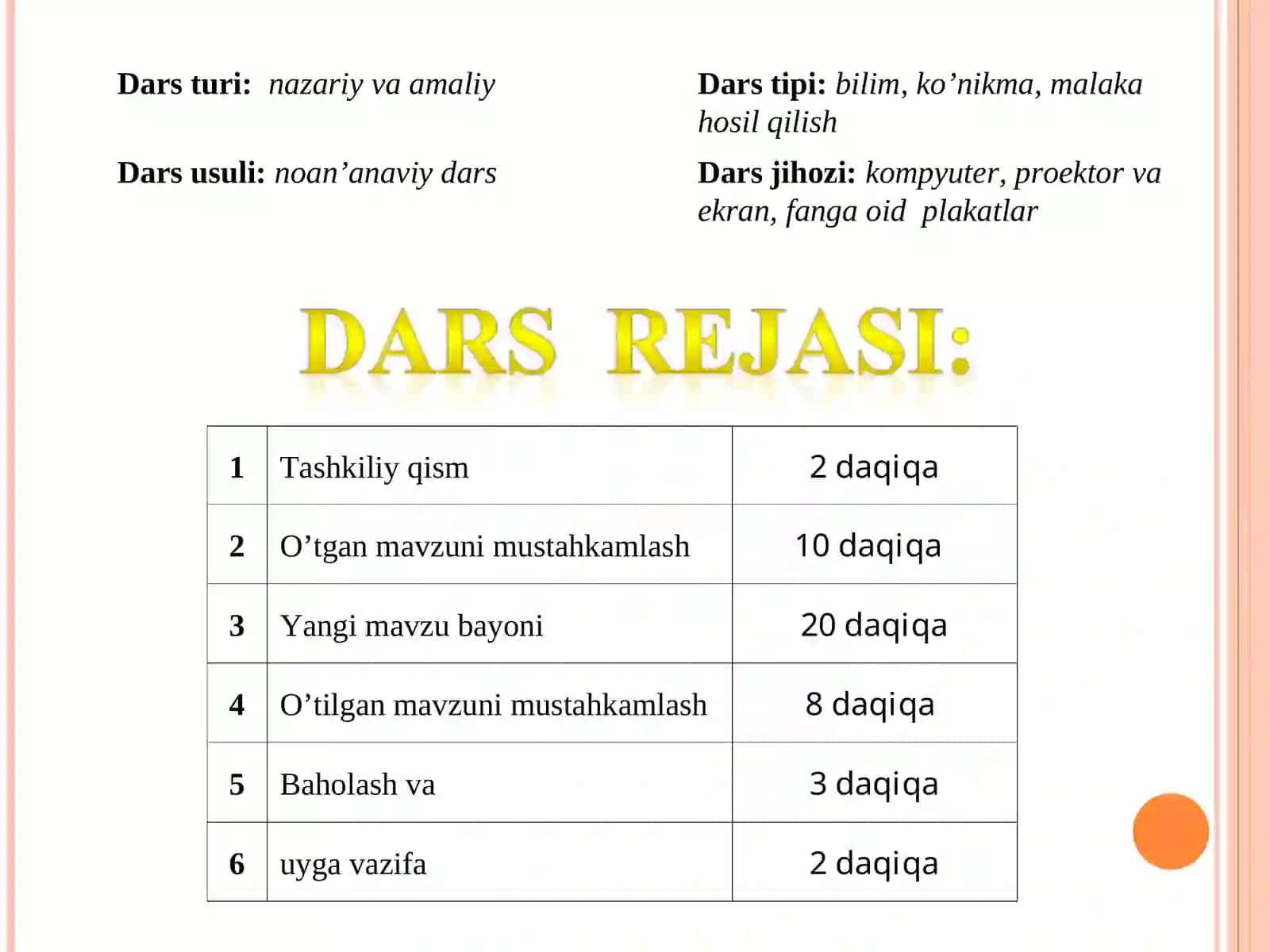 Paintda amallar bajarish. dars ishlanma 3