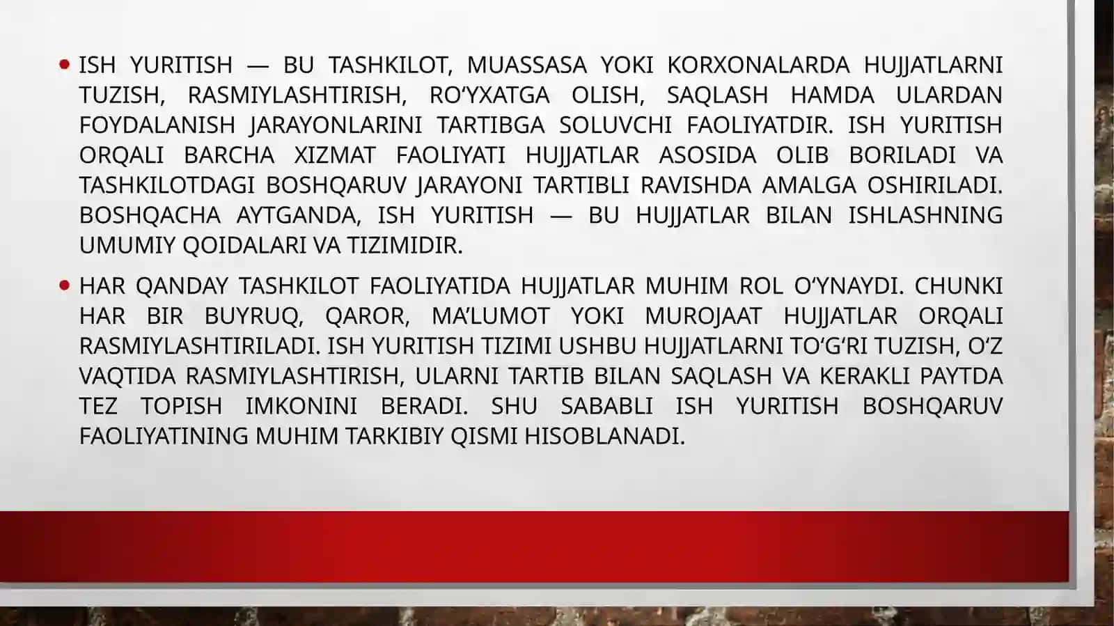 Ish yuritish asoslari 3