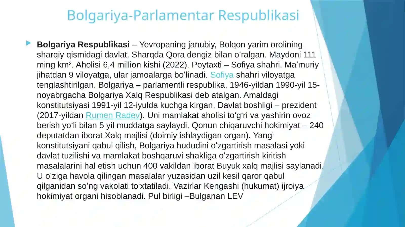 Bolgariya ijtimoiy siyosati 3