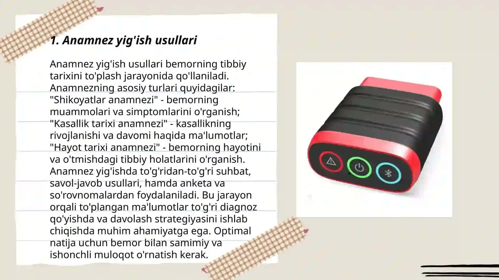 Xotirani diagnostika qilish metodlari 3
