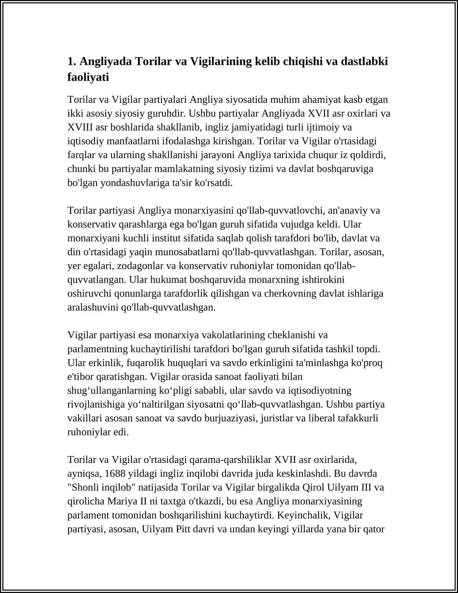 ANGLIYADA TORILAR VA VIGILAR PARTIYALARI FAOLIYATI 3