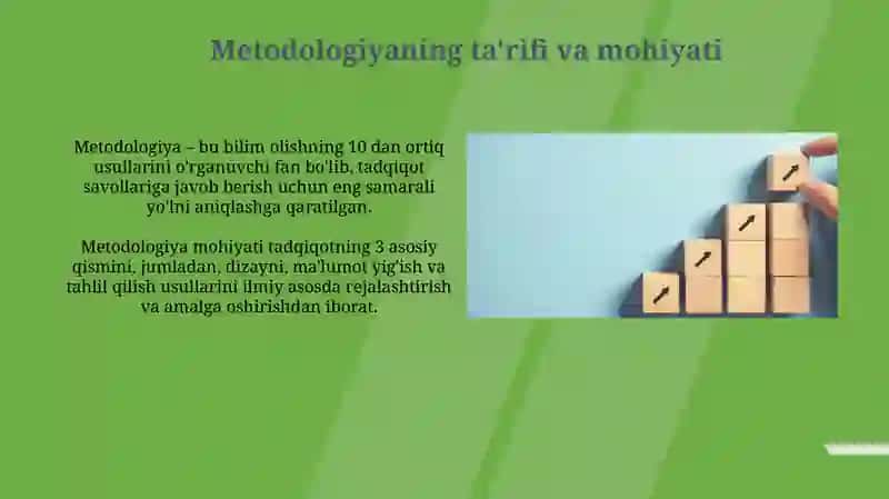 Metodologiya-anglash metodi haqidagi bilim 3