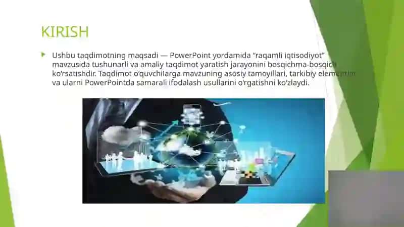 Raqamli iqtisodiyot taqdimoti 3