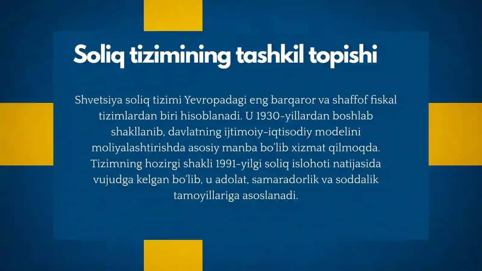 SHVETSIYA SOLIQ TIZIMI 3