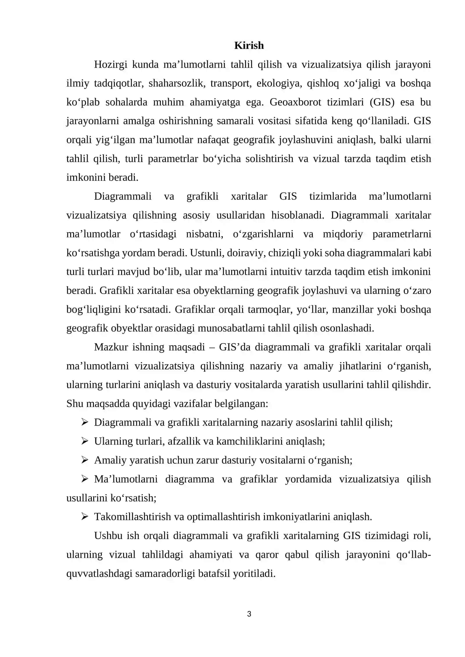 Diagrammali va grafikli xaritalar GIS tizimi 3