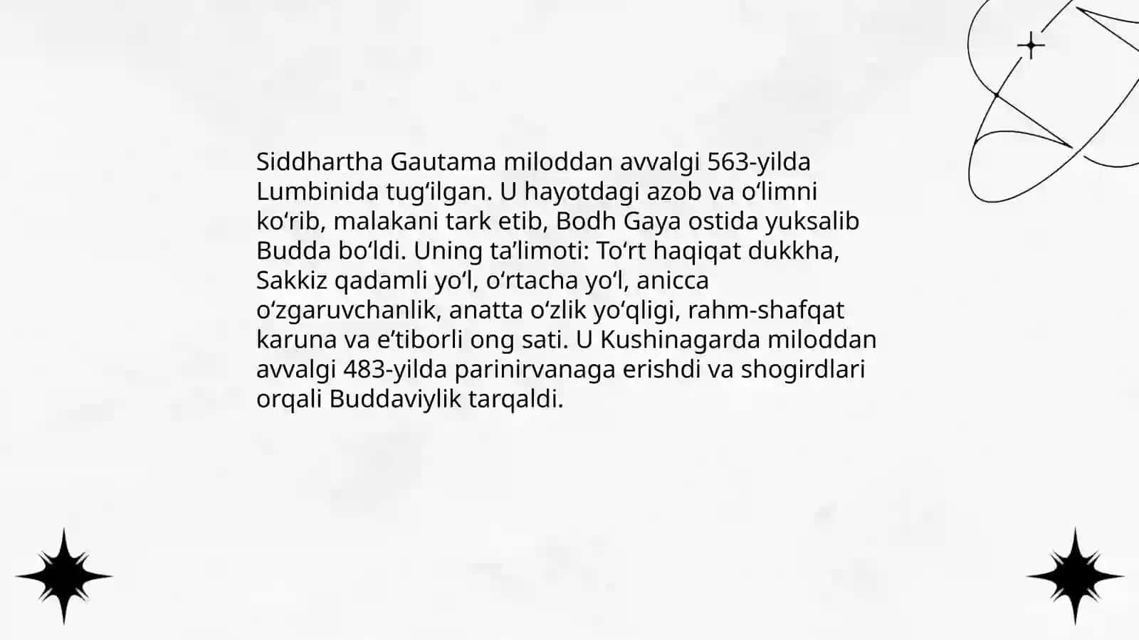 Buddaviylik dinining tarixi va asosiy gʻoyalari 3