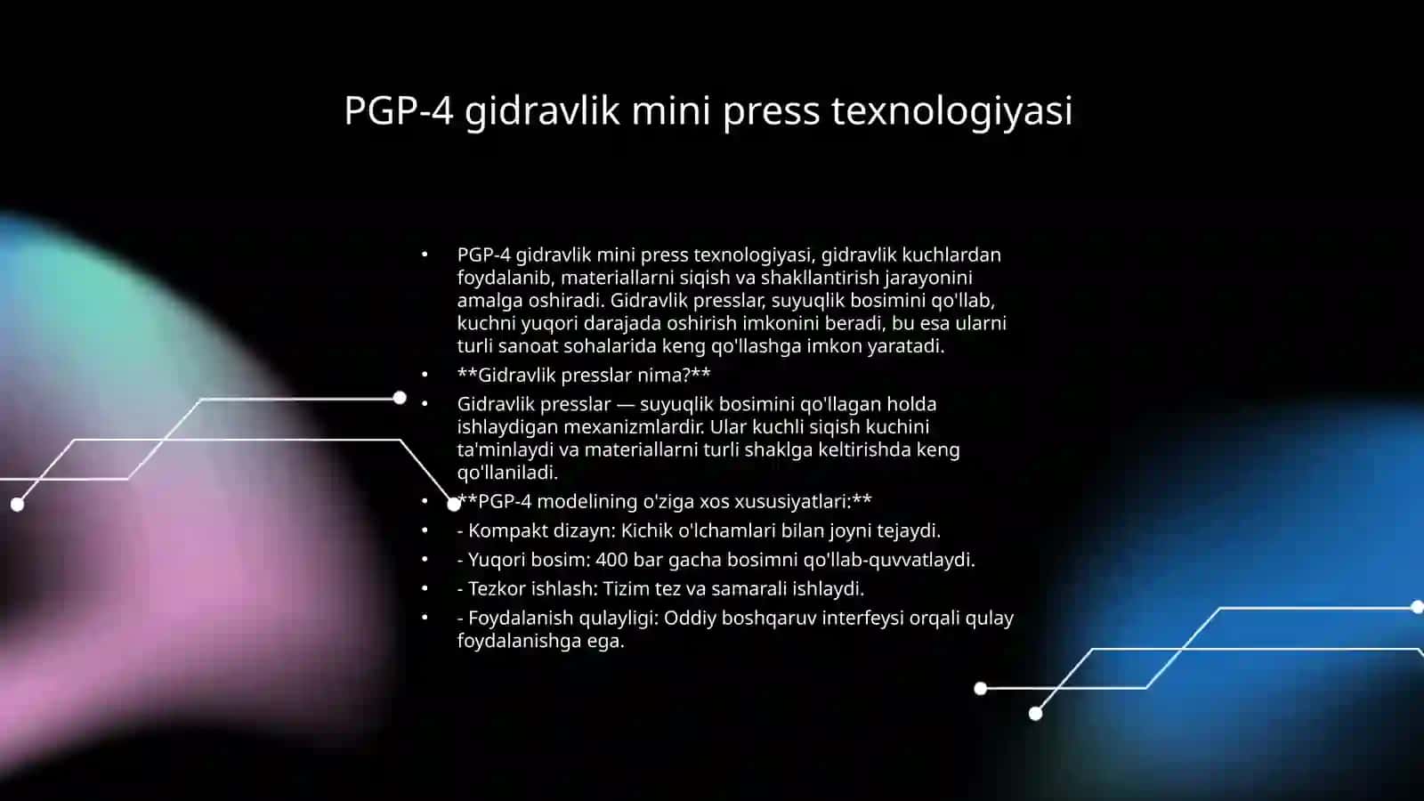 PGP-4 Gidravlik mini press 3
