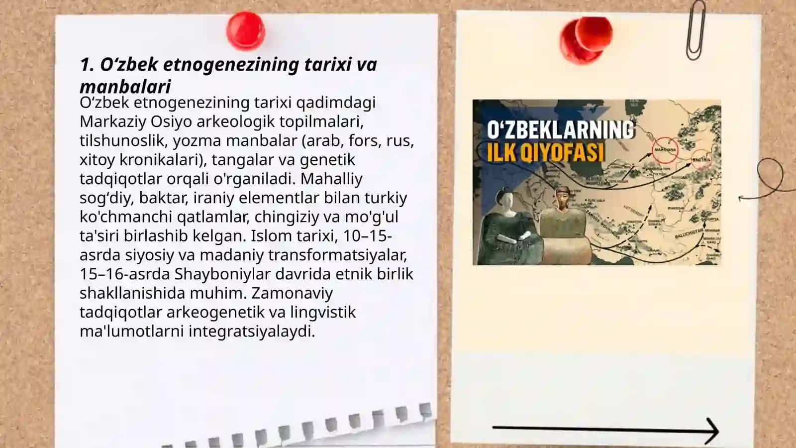 Oʻzbek xalqining kelib chiqishi va etnik jarayonlar i 3
