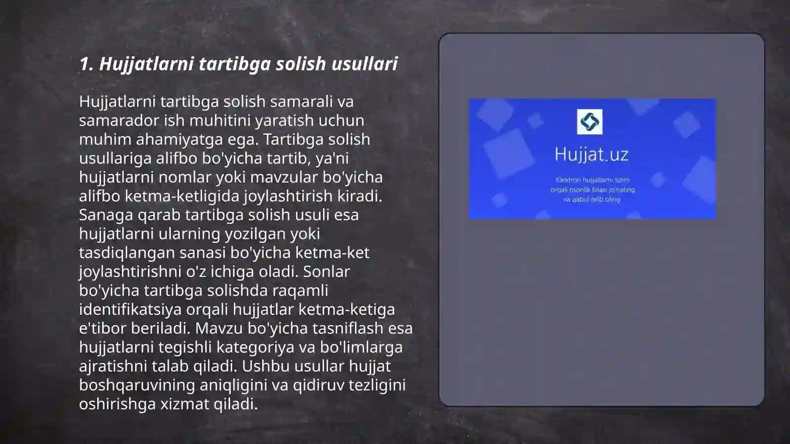 Hujjatlarni roʻyxatga olish 3