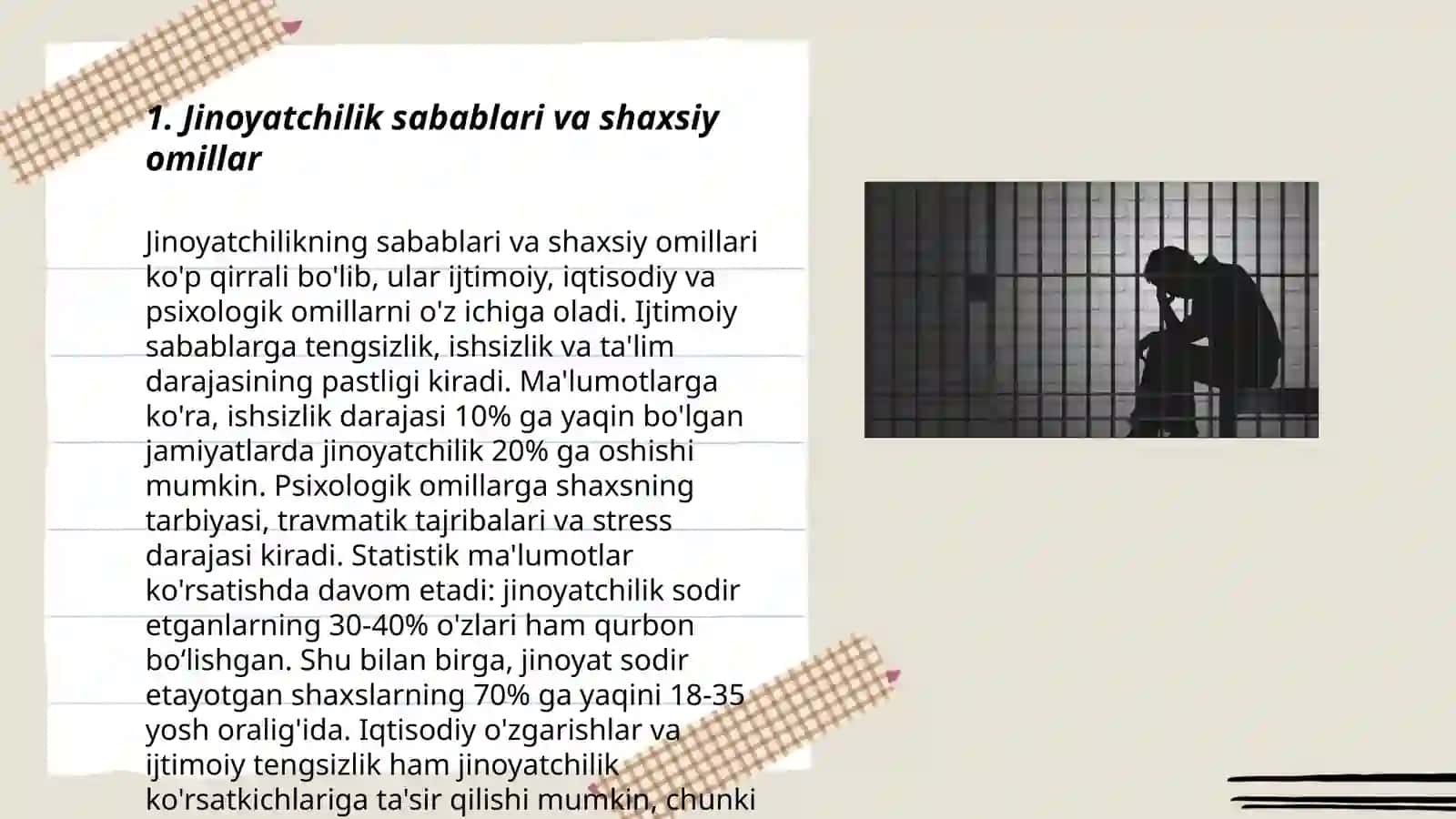 Jinoyatchi shaxsini psixologik tahlil qilish 3