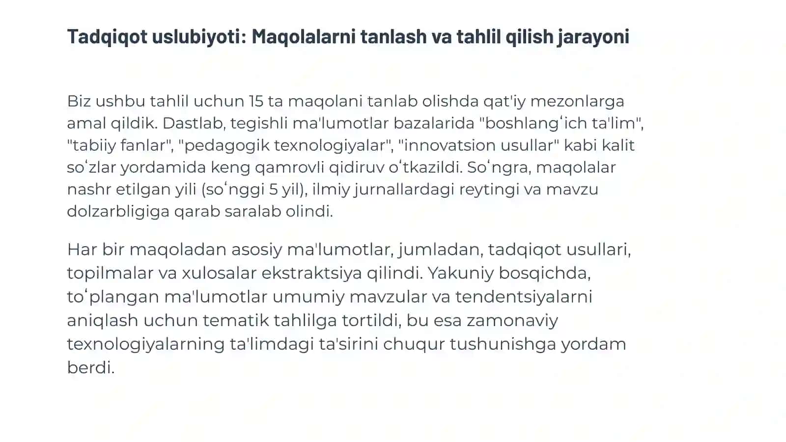 Boshlangʻich taʼlimda zamonaviy pedagogik texnologiyalar 3