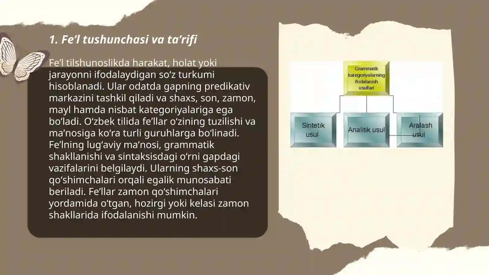 Feʼl va unga xos grammatik kategoriyalar 3