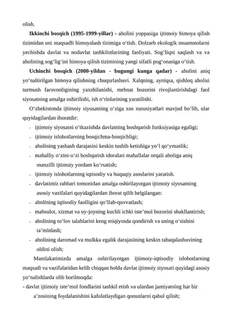 Davlatning Ijtimoiy Siyosati 3