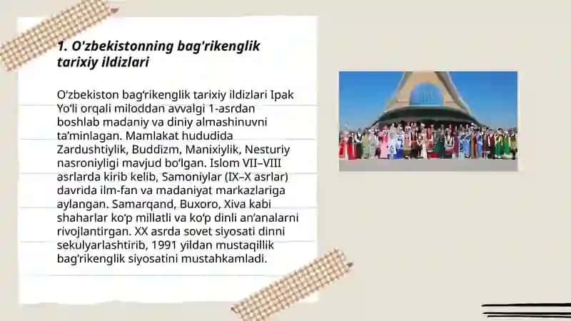 O'zbekiston bag'rikeng diyor 3