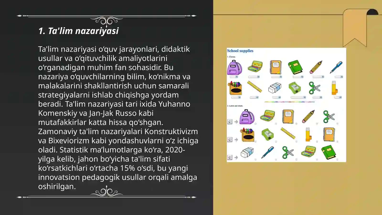 Ta'lim nazariyasi 3