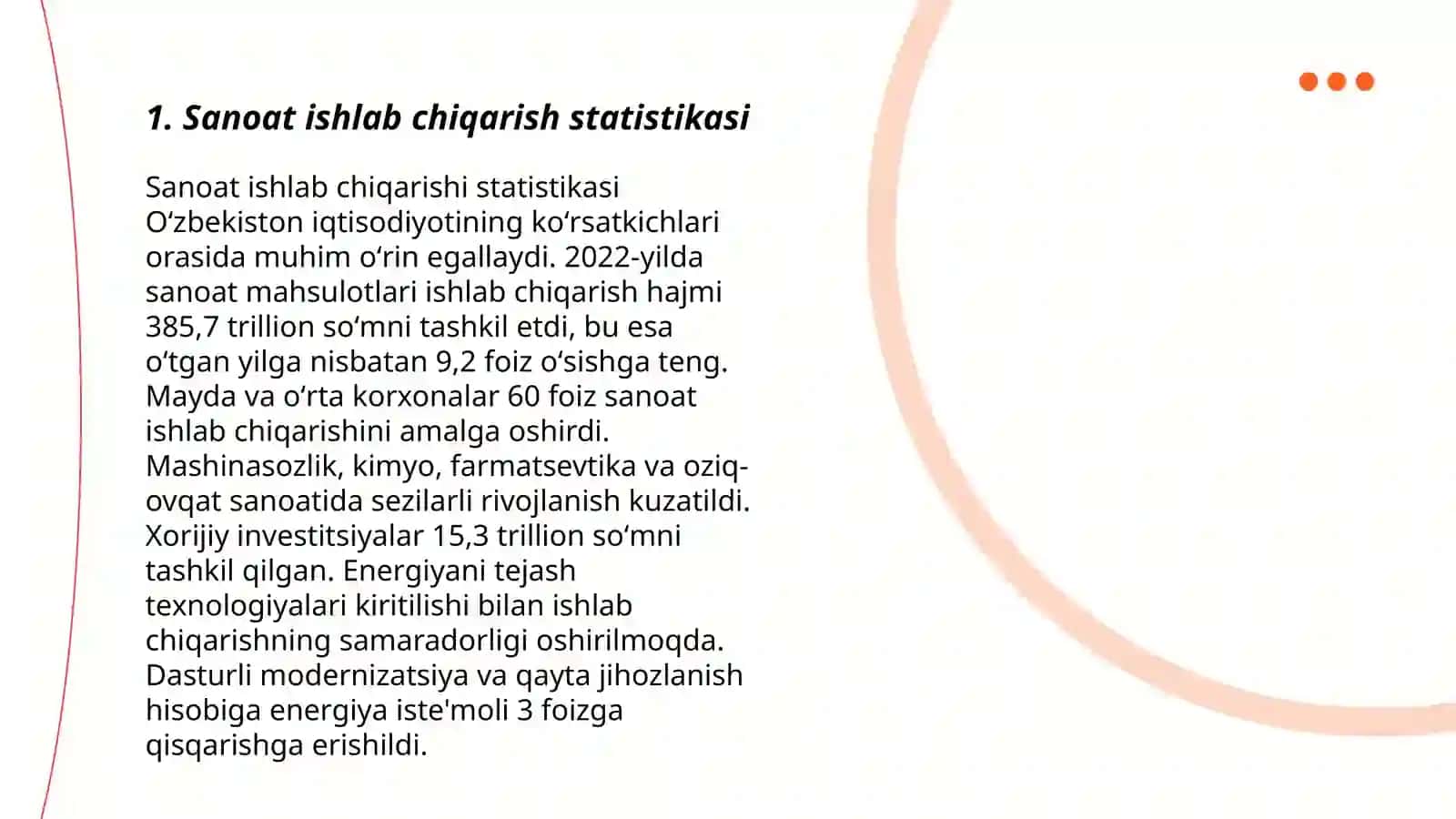 Sanoat statistikasi 3