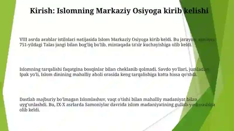 Arablar istilosi: Dastlabki bosqichlar va oqibatlari 3