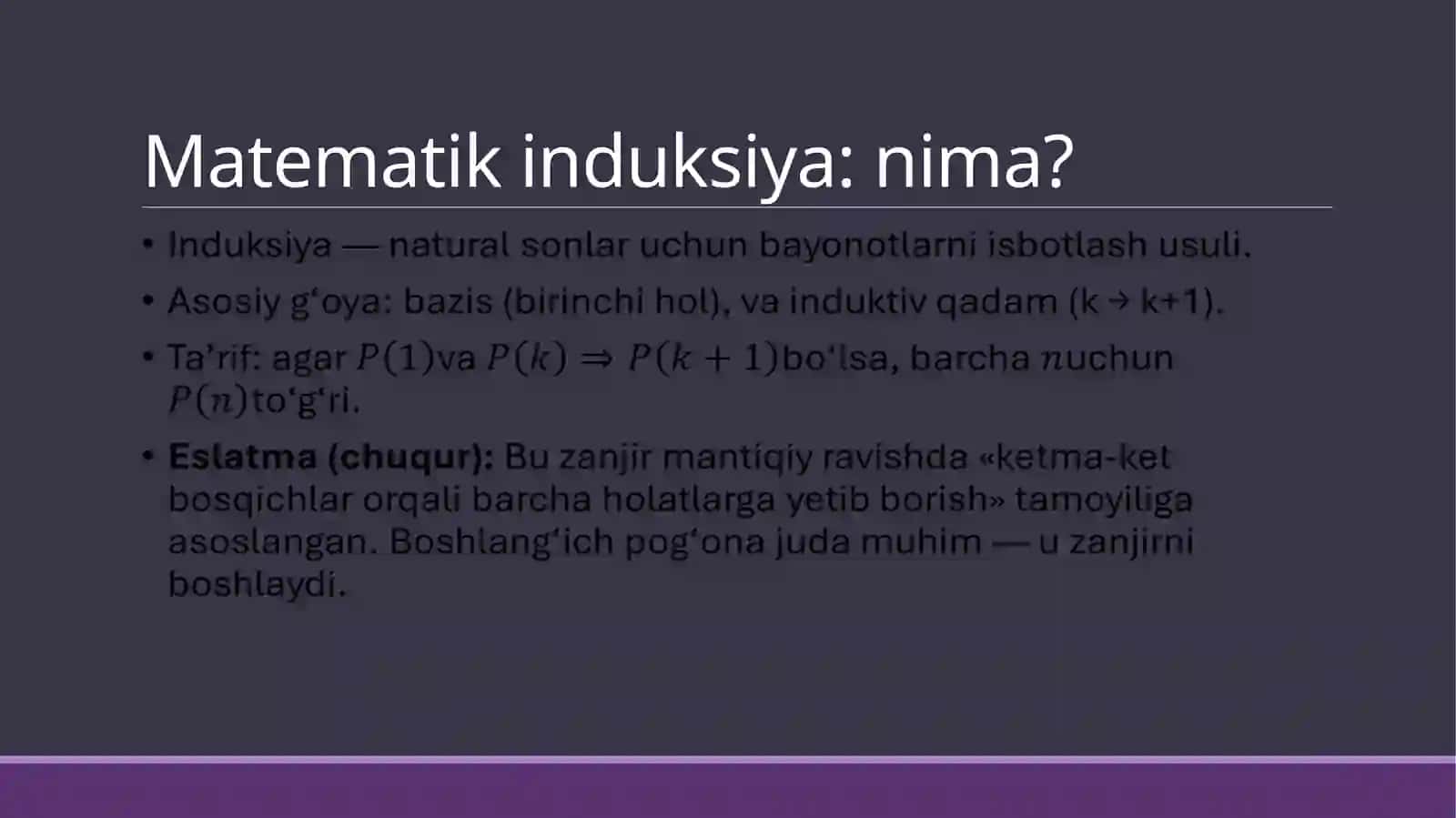 Geometrikisbotlashda matematik induksiyaning tatbiqlari 3