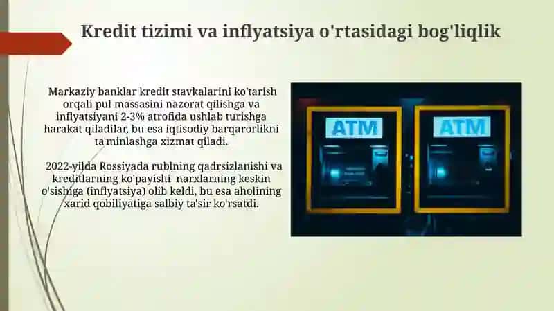 Kredit Tizimi va Inflyatsiya 3