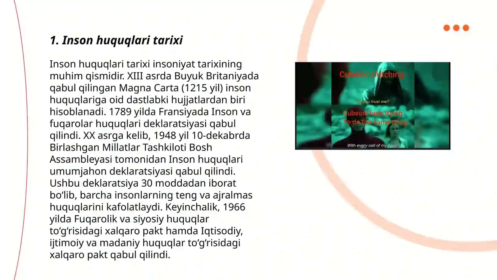 Insonning huquq va erkinliklari tushunchasi 3